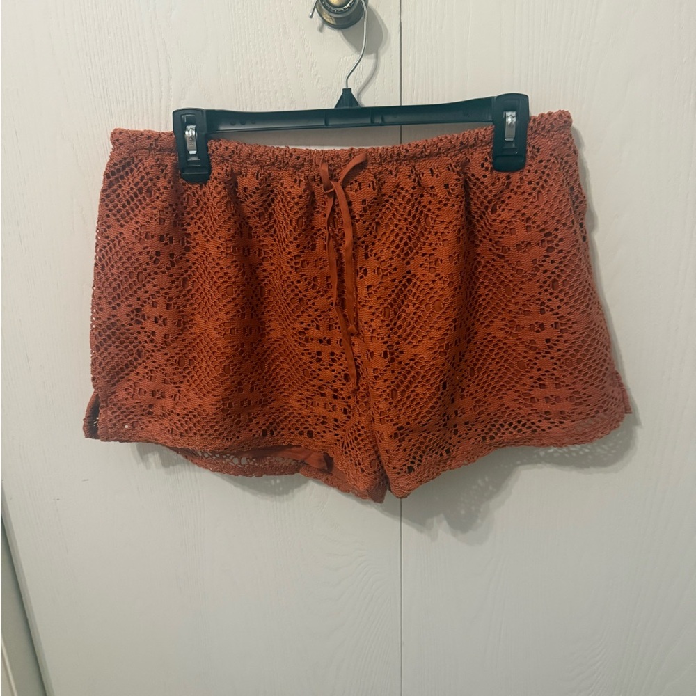 No Boundaries High Waist Orange Shorts